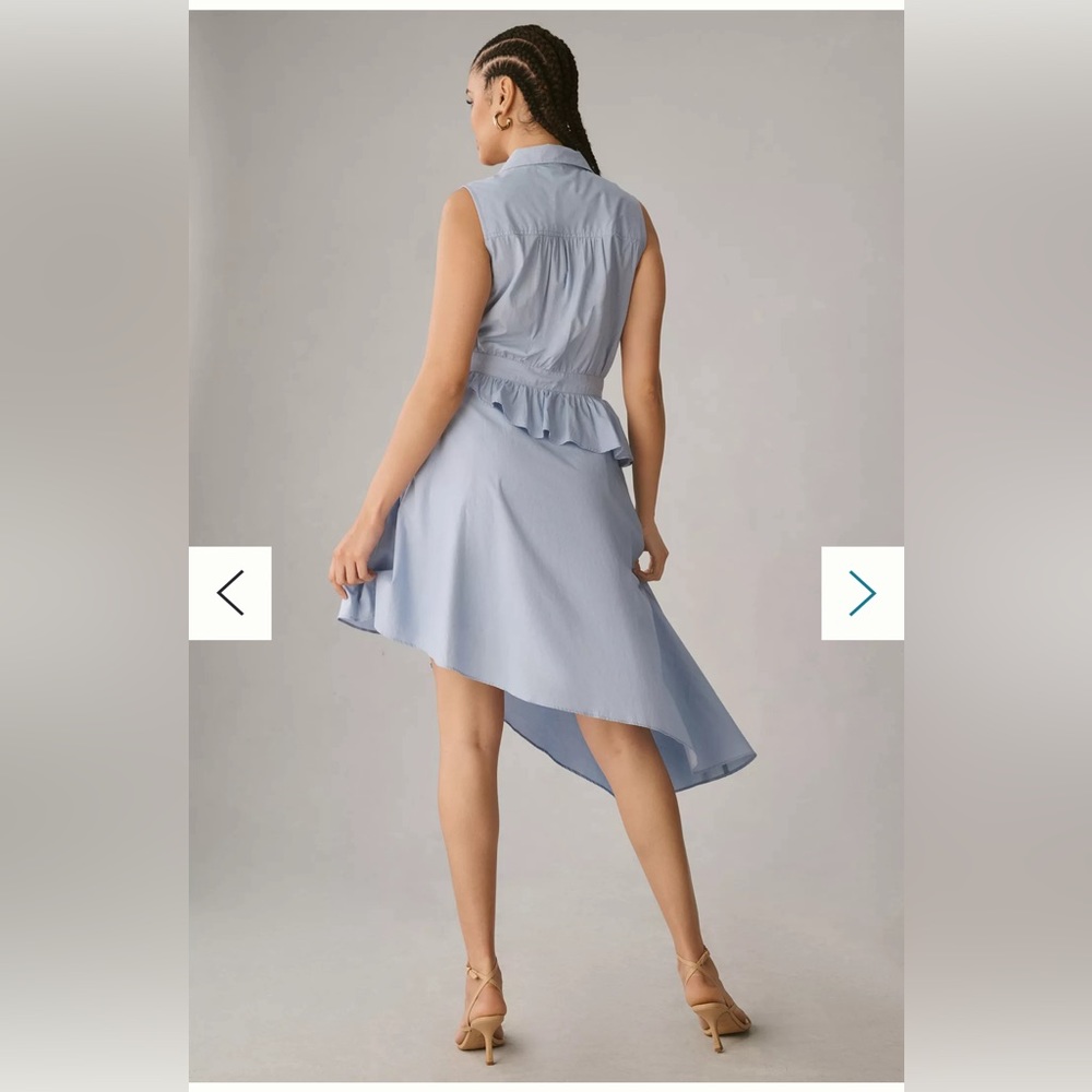 SOLD 🌟HOST PICK🌟 NWT Anthropologie Maeve Asymmetrical Shirt Dress Size 18W - Picture 5 of 11